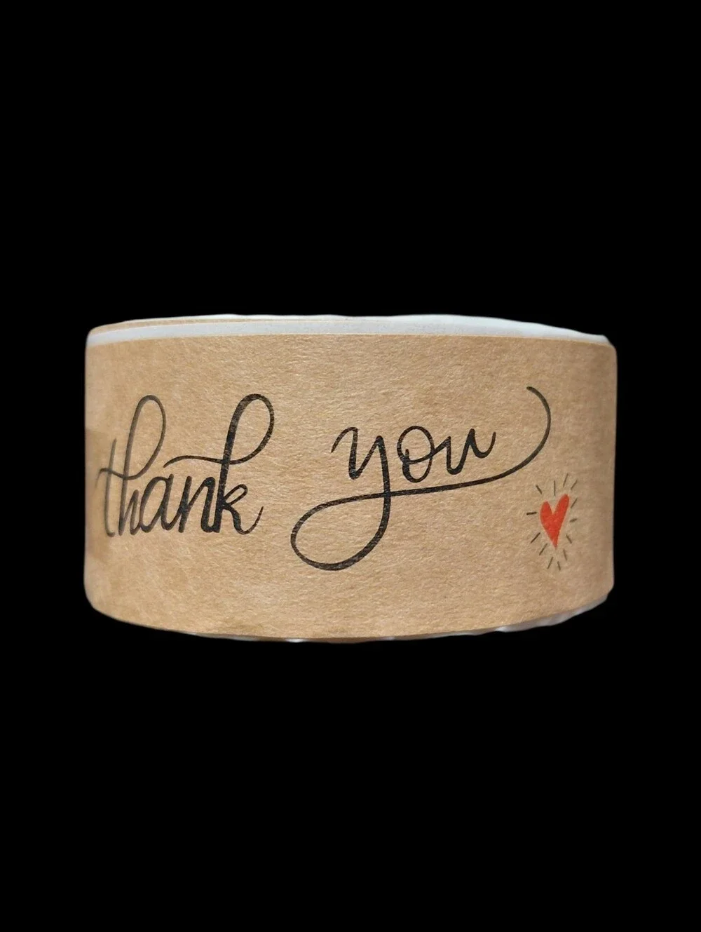120ct. Thank You Kraft - Brown Thank You Stickers Bonus 3 Random Polymailers
